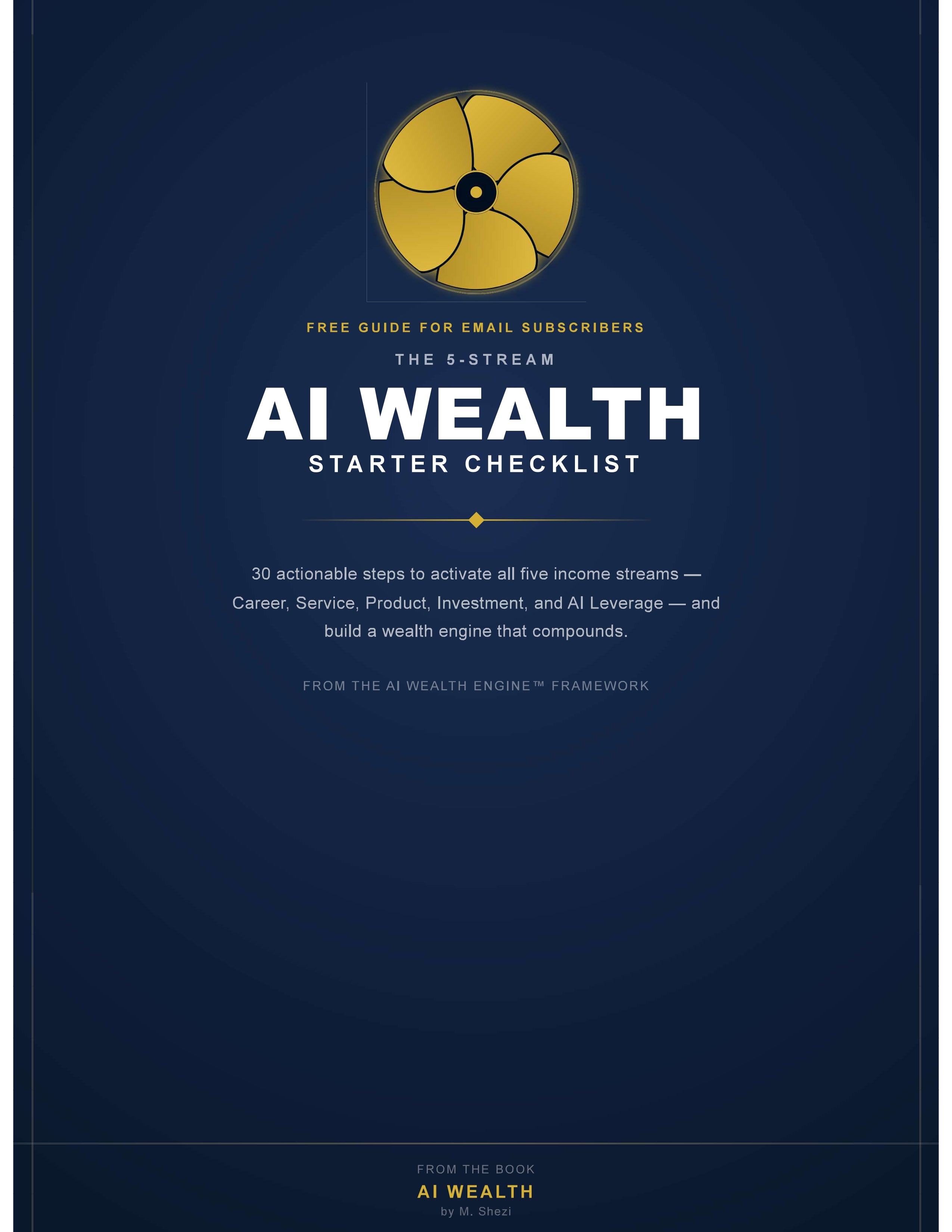 The 5-Stream AI Wealth Starter Checklist